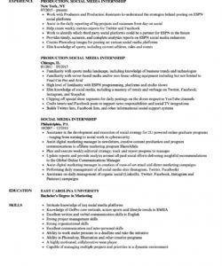 social media internship resume samples  velvet jobs social media intern job description template