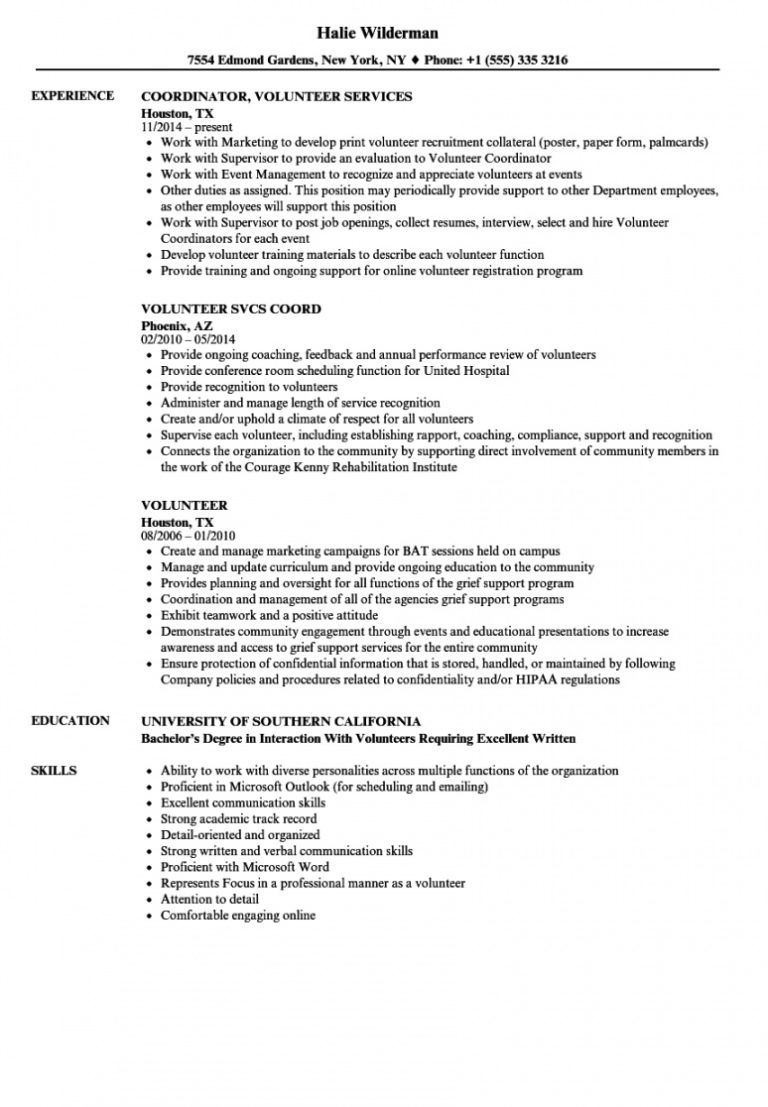 Volunteer Resume Samples Velvet Jobs Volunteer Job Description Template