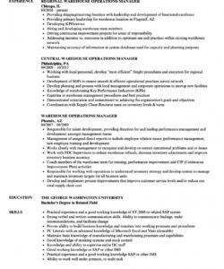 warehouse operations manager resume samples  velvet jobs warehouse manager job description template pdf