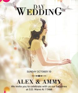 wedding flyer template psd  psdflyer wedding invitation flyer template pdf