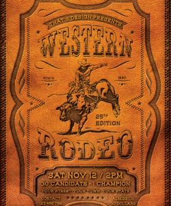 western rodeo flyer template  free posters design for photoshop bike rodeo flyer template