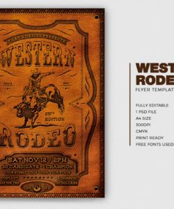western rodeo flyer template  free posters design for photoshop bike rodeo flyer template