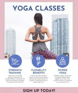 yoga class poster yoga class flyer template doc