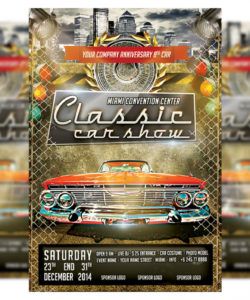 classic car show flyer 4 classic car show flyer template and sample