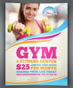 fitness  gym flyer template gym open house flyer template pdf