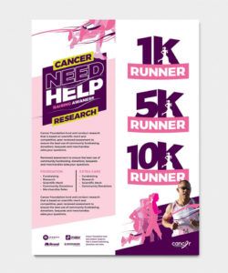 free a4 cancer fun run advertisement template in psd ai &amp;amp; vector fun run flyer template