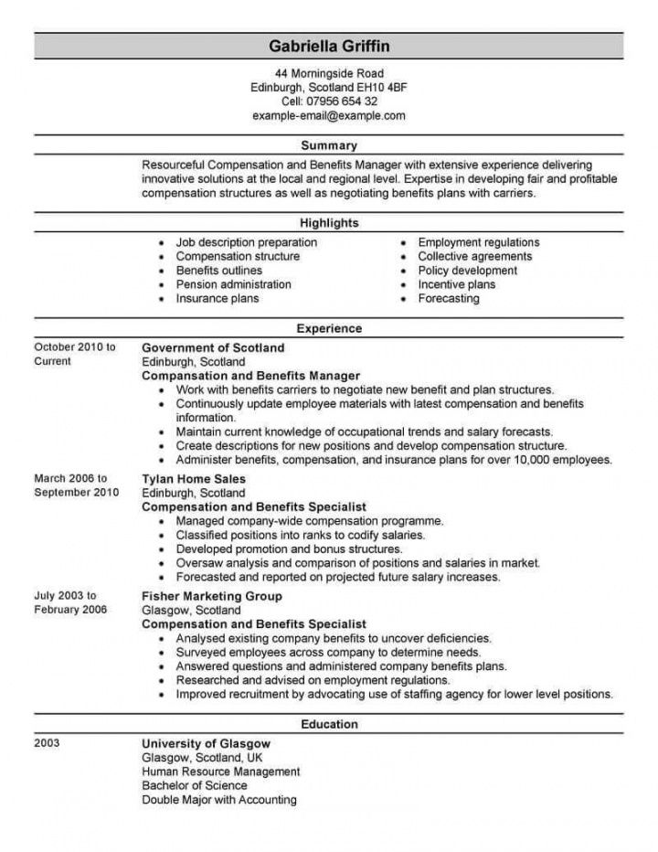 free amazing human resources resume examples  livecareer hr job description template