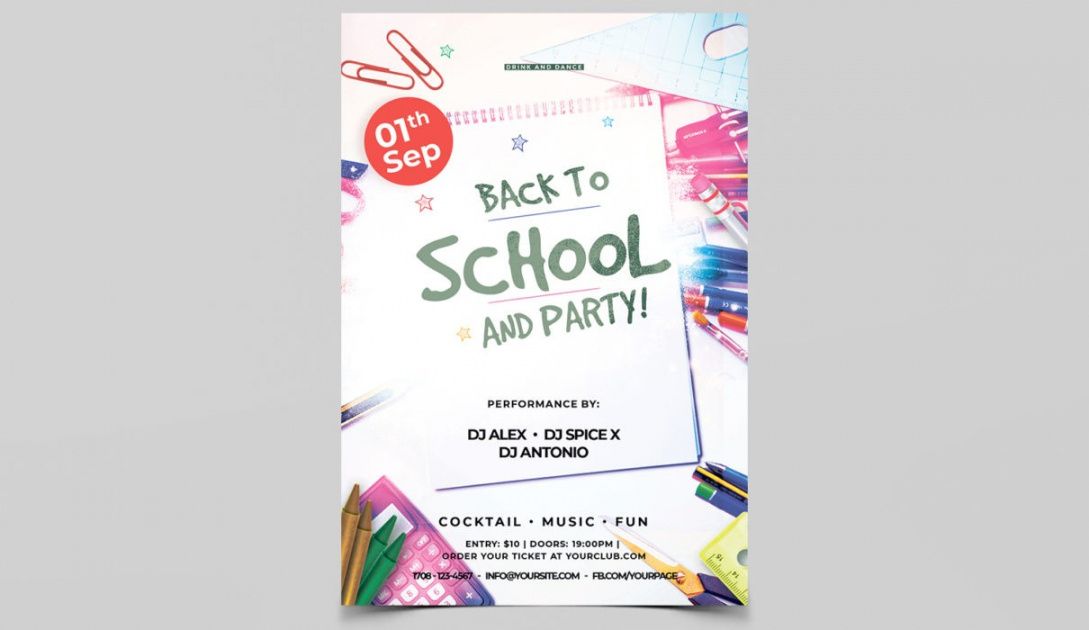 free back 2 school event psd free flyers templates  psdflyer school event flyer template doc