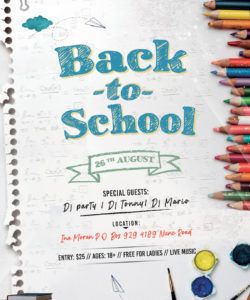 free back to school event flyer free psd flyer  stockpsd school event flyer template