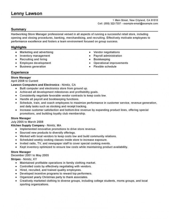 it manager responsibilities resume