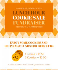 free cookie sale school fundraiser event flyer template school event flyer template