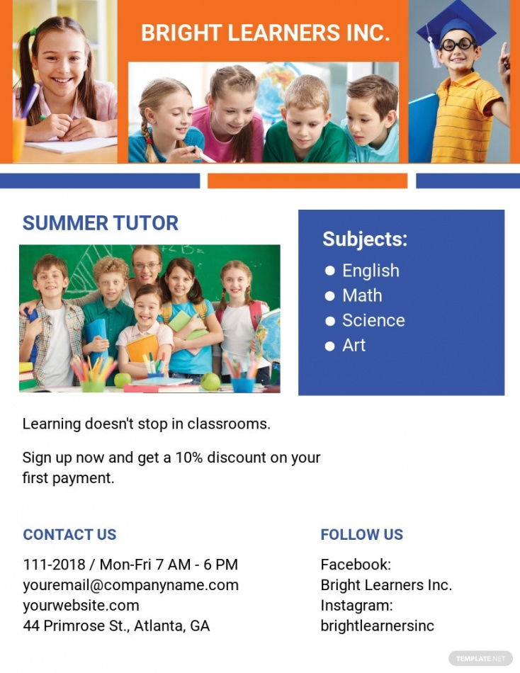 Tutoring Flyer Template