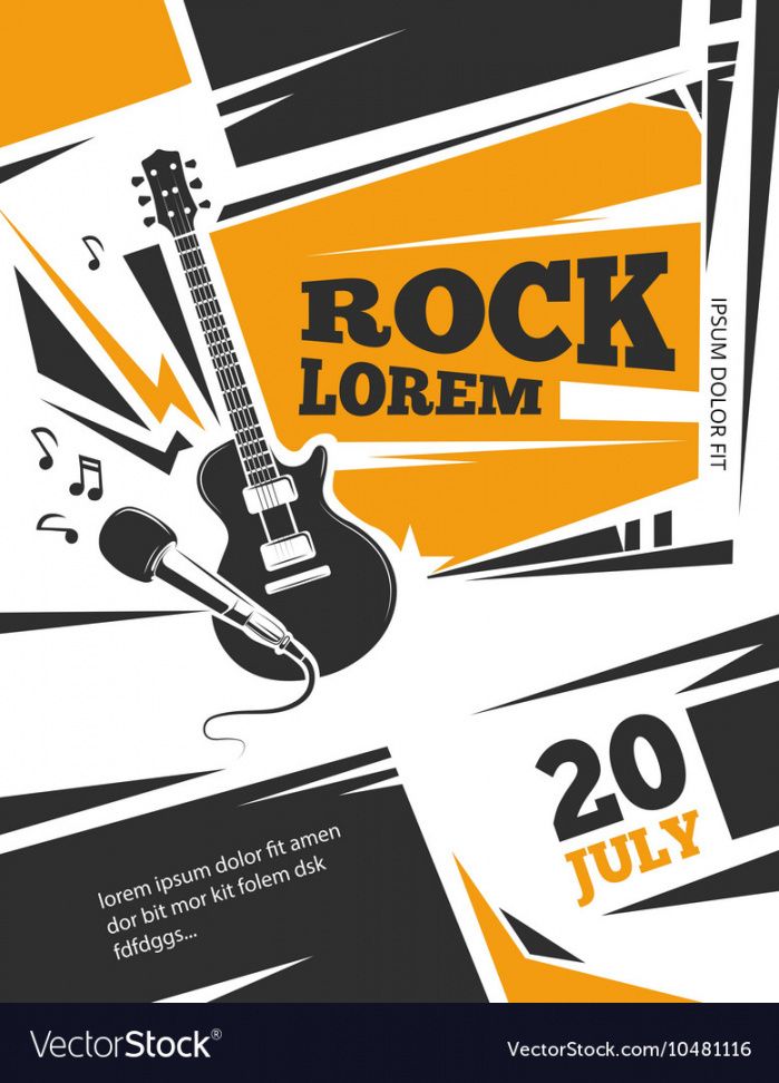 free live music poster template royalty free vector image live music flyer template doc