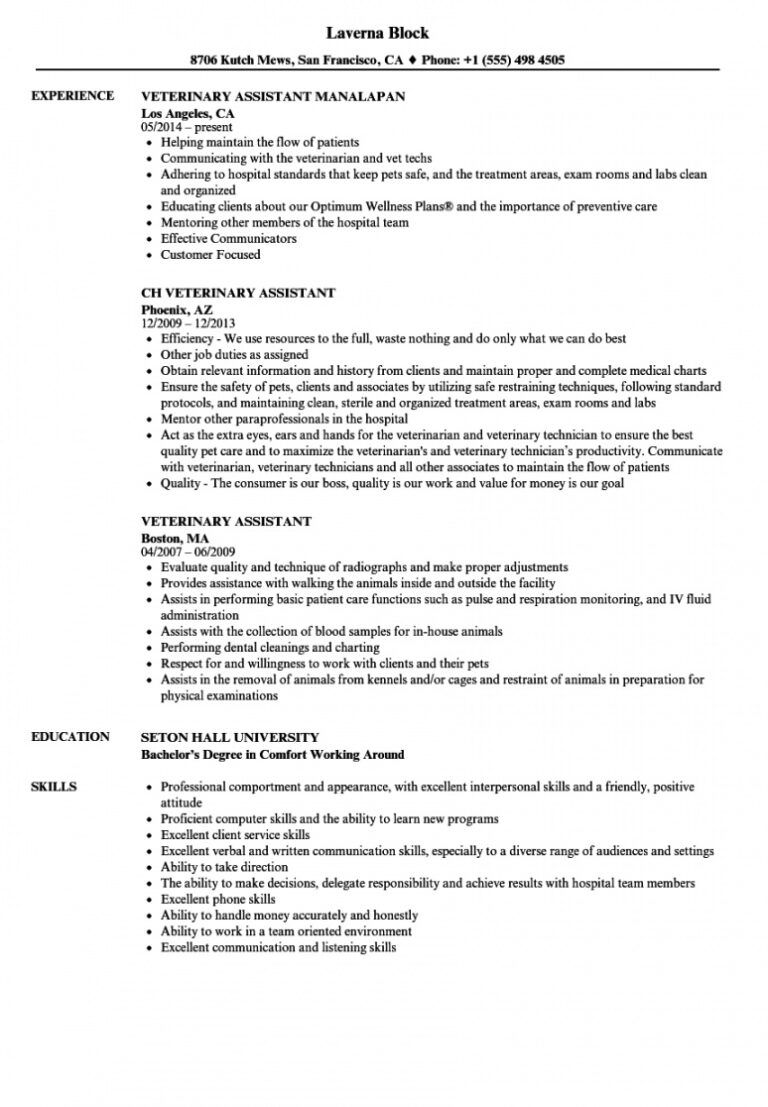 free-veterinary-assistant-resume-samples-velvet-jobs-veterinary