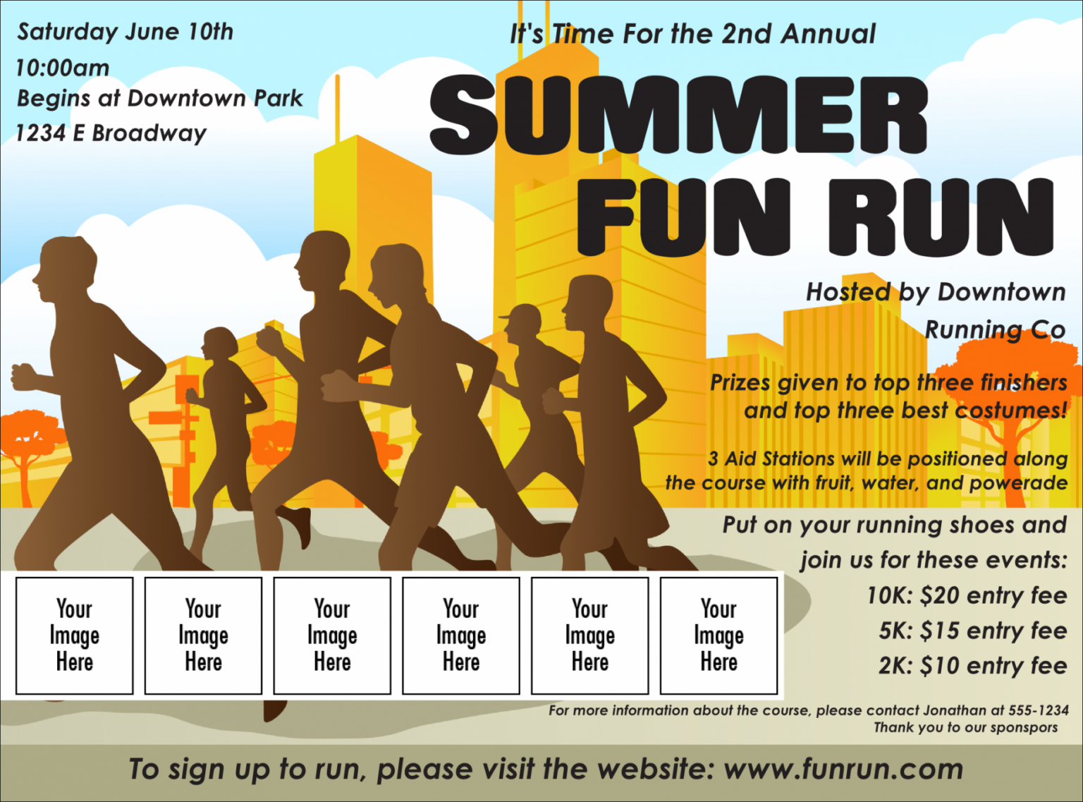 Fun Run Logo Flyer Fun Run Flyer Template 