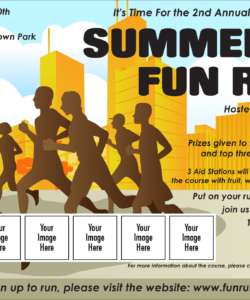 fun run logo flyer fun run flyer template