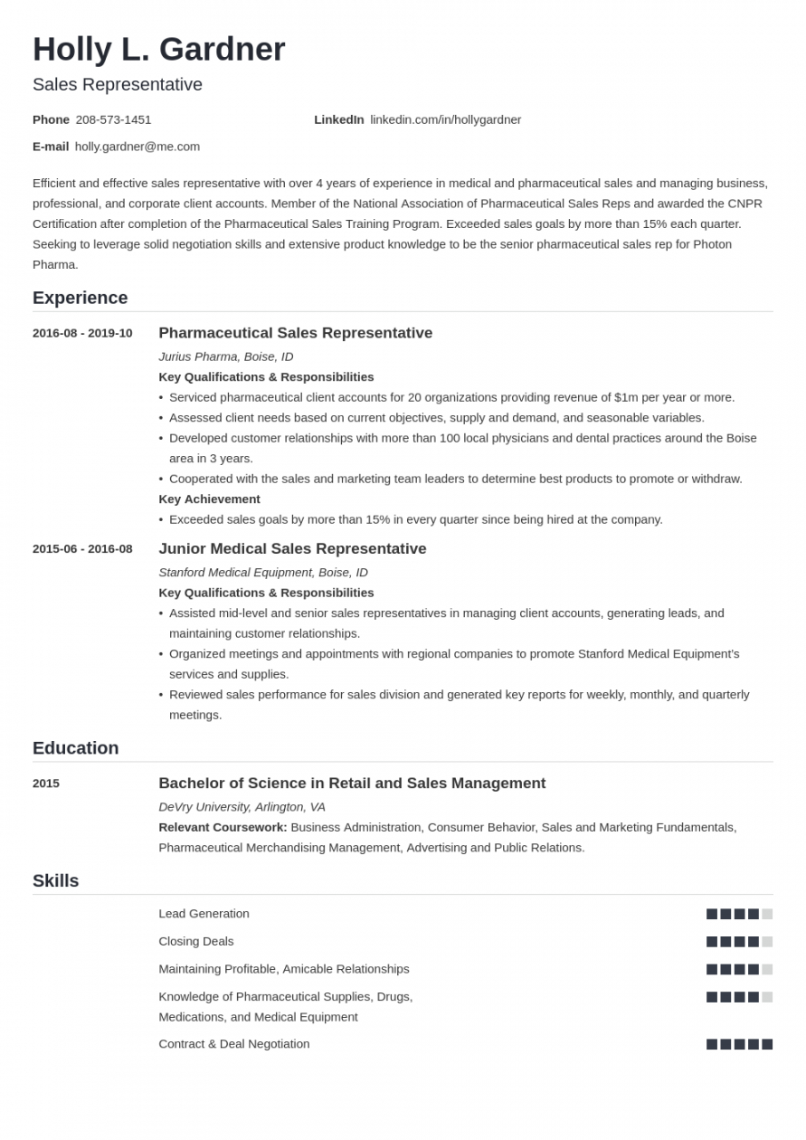 Example Of A Resume / 500+ Good Resume Examples That Get Jobs in 2021