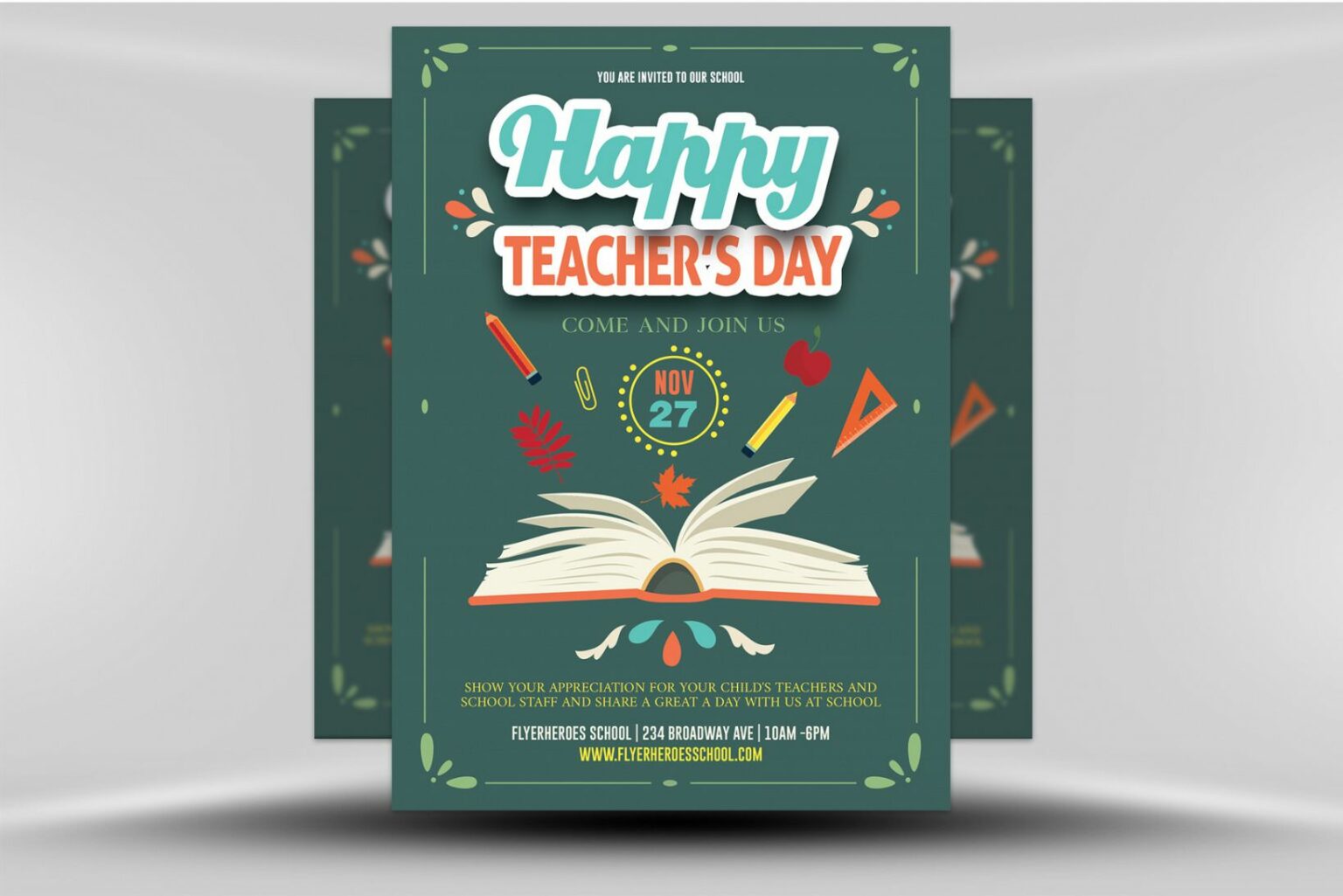 Teacher's Day Flyer Template Flyerheroes Customer Appreciation Day ...