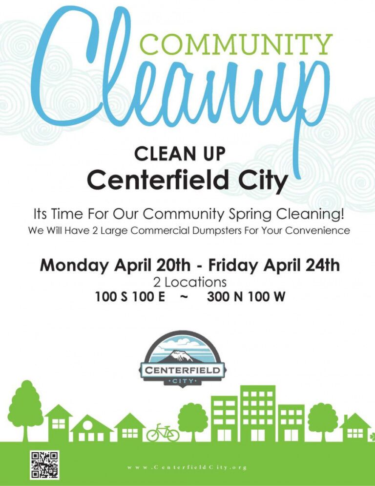 free-community-cleanup-centerfield-city-neighborhood-cleanup-flyer