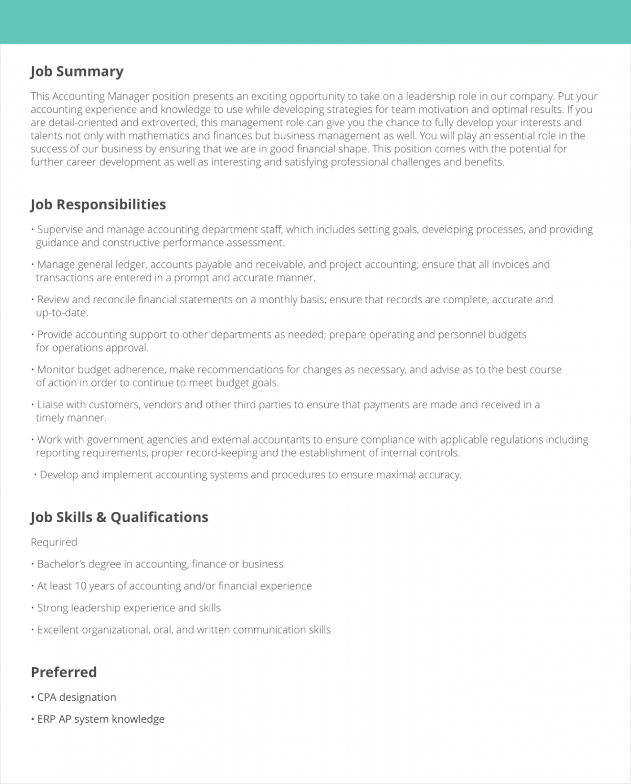 Job Profile For Manufacturing Engineer