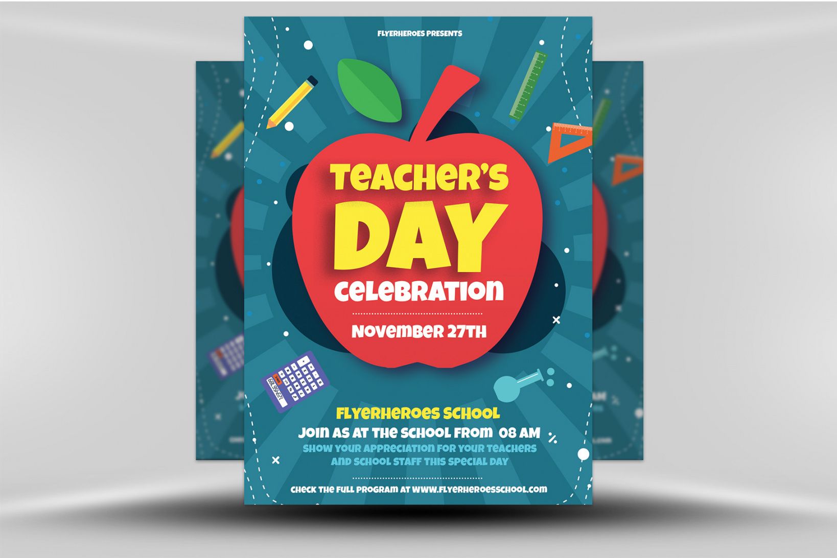 Teacher Appreciation Flyer Template