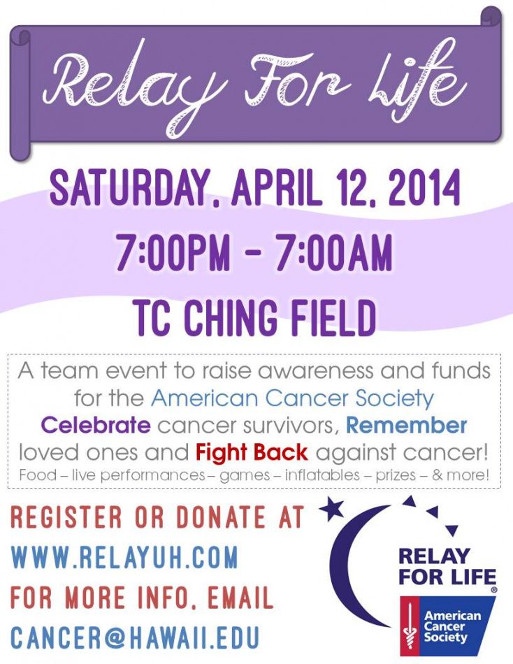 Relay For Life Fundraiser Flyer Template