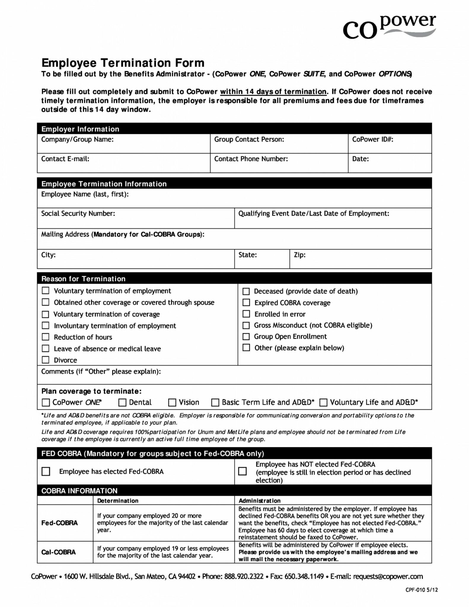 Costum Employee Termination Checklist Template Word Dremelmicro