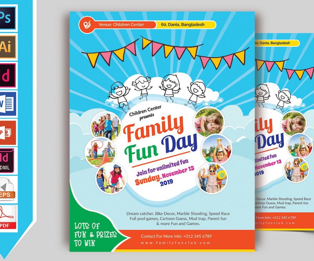 Family Day Flyer Template