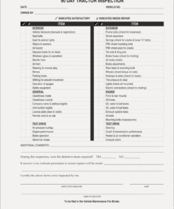 Free Truck Inspection Checklist Template Excel – Dremelmicro