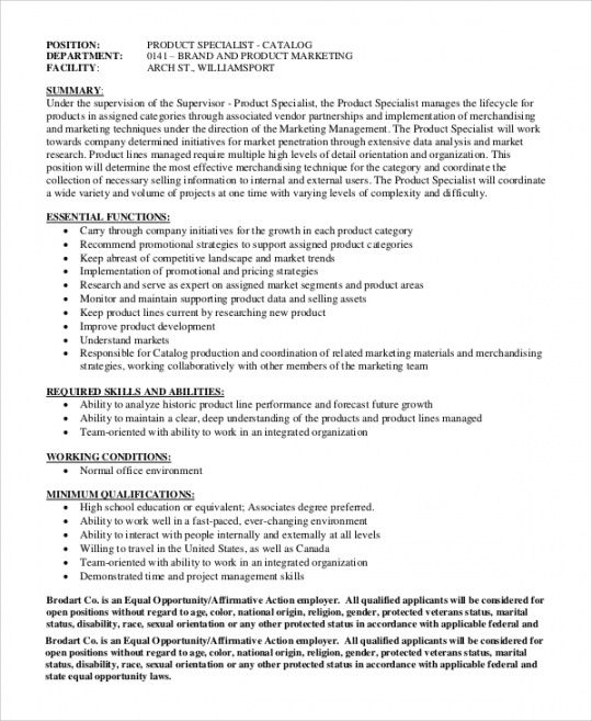 Free Marketing Manager Job Description Template Doc | Dremelmicro