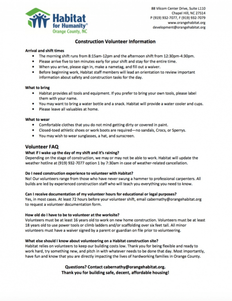 Free Church Volunteer Job Description Template PDF Dremelmicro
