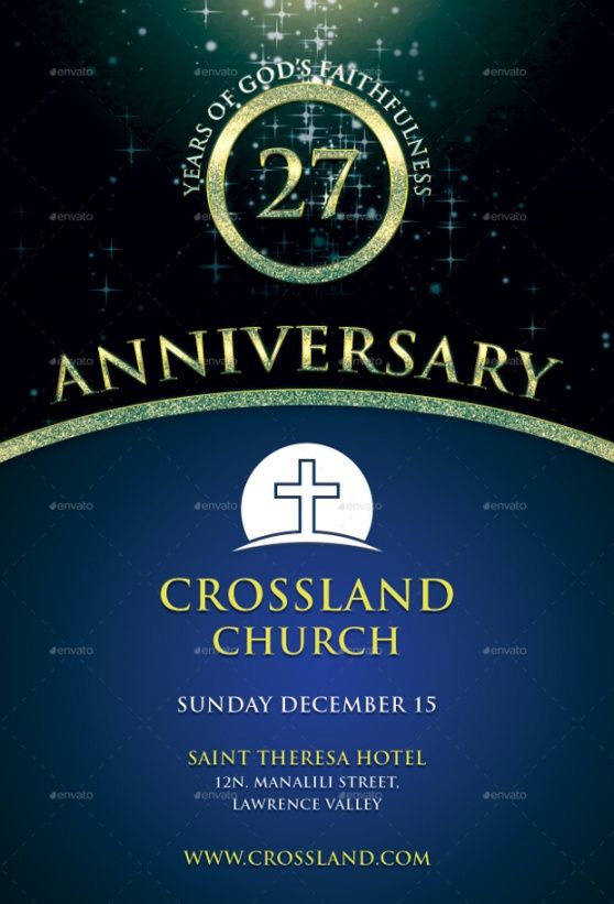 Best Church Anniversary Flyer Template Word Example Dremelmicro