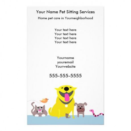 Best Pet Sitting Flyer Template PDF Example | Dremelmicro