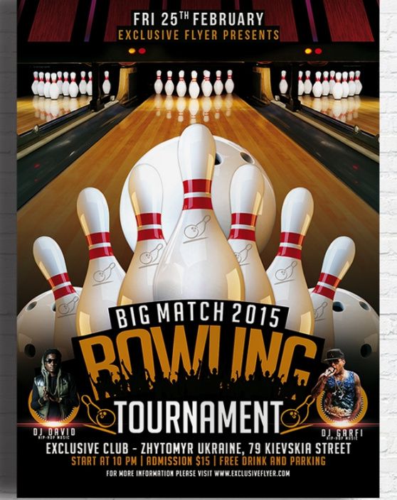 Printable Bowling Fundraiser Flyer Template Sample Dremelmicro