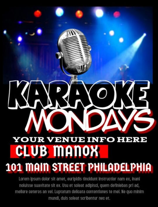 Karaoke Flyer Template