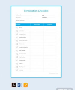 10 termination checklist templates  google docs word employment termination checklist template excel