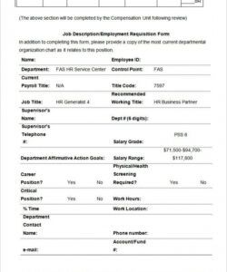 55 free hr job description templates  hr templates blank job description template doc