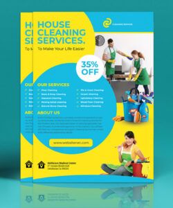 cleaning services flyer template on philau portfolios cleaning company flyer template pdf