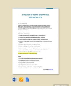 director of retail operations job description template in retail job description template