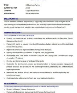 free 55 free hr job description templates  hr templates blank job description template pdf