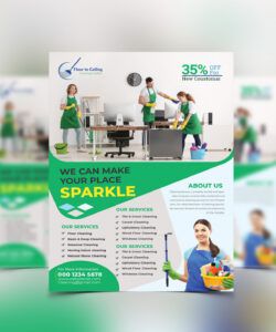 free cleaning services flyer template on behance cleaning company flyer template