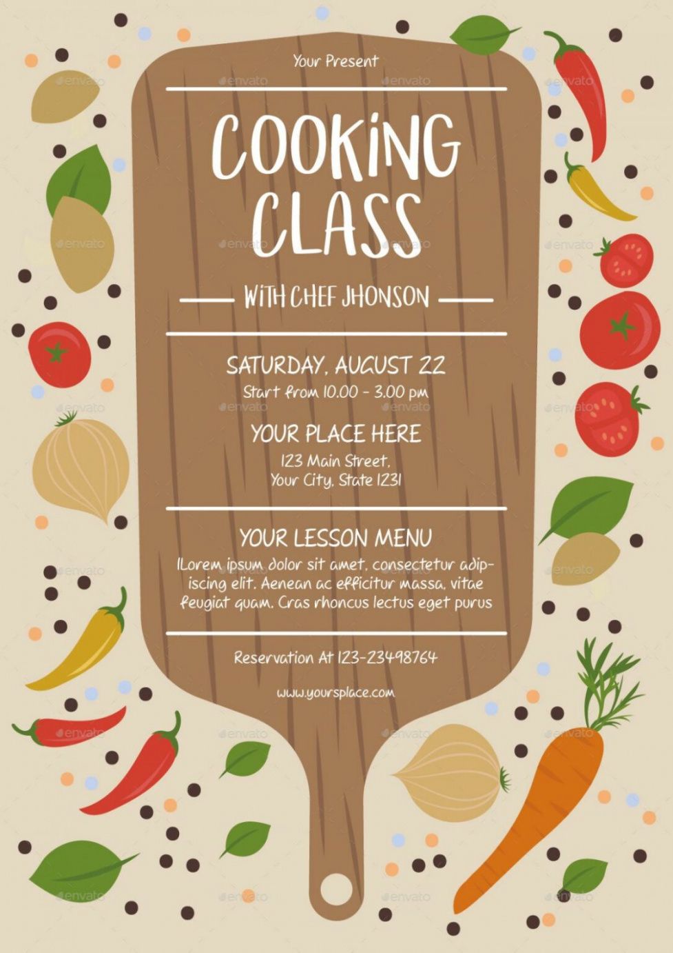 free cooking class flyer template cooking class flyer cooking class flyer template and sample