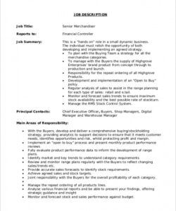 free free 10 sample merchandiser job description templates in retail job description template