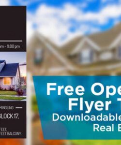 free free open house flyer template  downloadable broker open house flyer template doc
