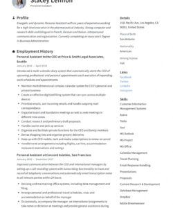 free personal assistant resume &amp;amp; writing guide  12 templates personal assistant job description template