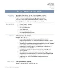 free product manager resume samples template and job description production manager job description template