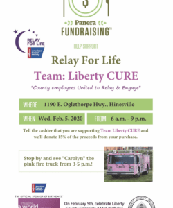 free relay for life fundraiser  liberty county relay for life fundraiser flyer template and sample