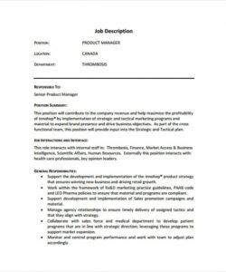 free samples of job descriptions  resume format production manager job description template