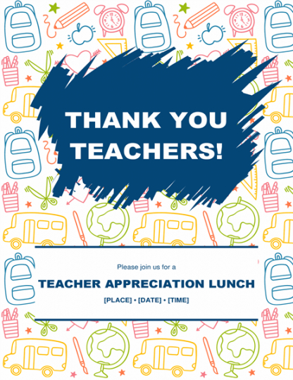 free teacher appreciation flyer teacher appreciation flyer template doc