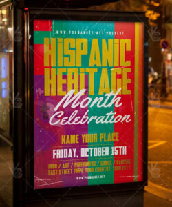 hispanic heritage flyer  psd template  psdmarkethair flyer hispanic heritage flyer template